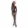 Passion BS107 - floral mesh bodystocking (black) - S-L