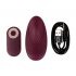 Magic Shiver - Panty Vibrator (Burgundy) - Eco-friendly Packaging 