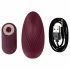 Magic Shiver - Panty Vibrator (Burgundy) - Eco-friendly Packaging 