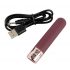 Magic Shiver Rechargeable Wand Vibrator (Burgundy) - Eco Packaging 