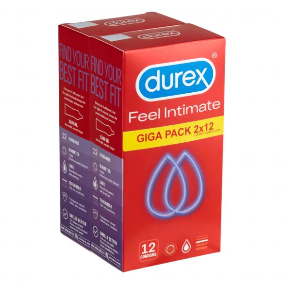 Durex Feel Intimate - Thin Wall Condom Pack (2x12pcs)