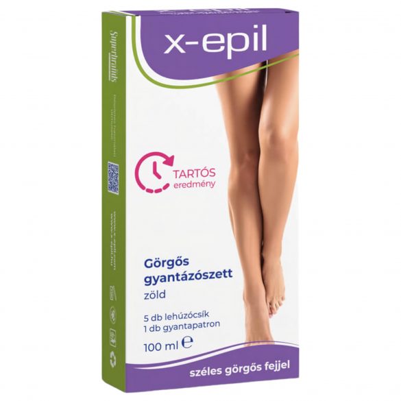 X-Epil - Green Roll-On Waxing Kit 