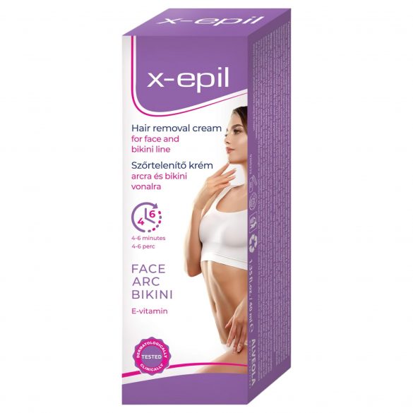 X-Epil - Hair Removal Cream for Face/Bikini Area (40ml) 