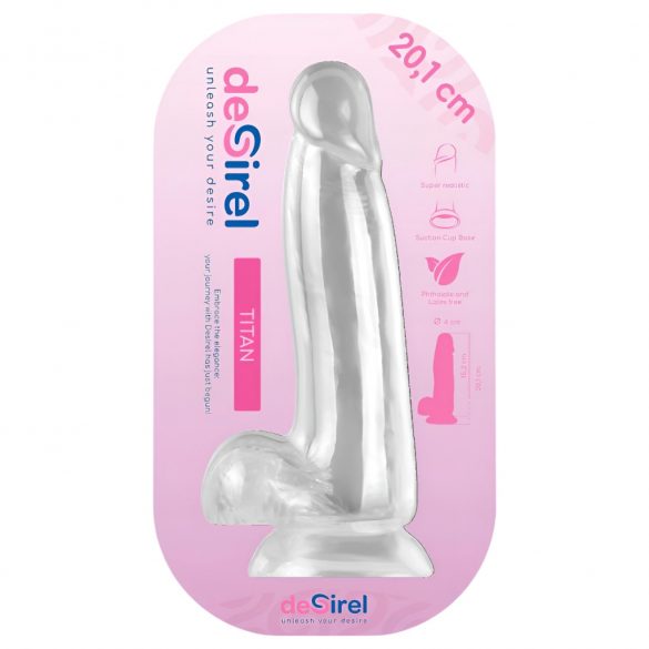 Desirel Titan - realistic dildo with testicles (natural)