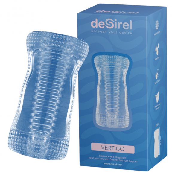 Desirel Vertigo - Masturbator with Ribbed Inner Surface (Transparent)