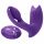 Inya Bump-N-Grind - Radio-Controlled, Warming 2-in-1 Clitoral Vibrator (Purple) 