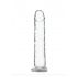 Addiction Crystal - Clear Dildo with Base - 18cm 