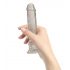 Addiction Crystal - Clear Dildo with Base - 18cm 