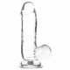 Addiction Crystal - Footed Bulbous Dildo (Transparent) - 15cm 