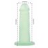 Addiction Cocktails - Silicone Dildo with Base (Green) 