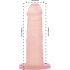 Addiction Cocktails - suction cup, silicone dildo (peach)