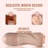 Lonely - Rechargeable Suction, Vibrating Mouth Masturbator (Natural)