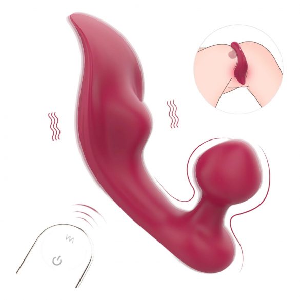 Sex HD Chomper - clitoral and anal vibrator (red)