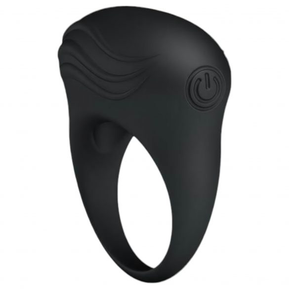 Pretty Love Bertram - Waterproof, Vibrating Cock Ring (Black) 