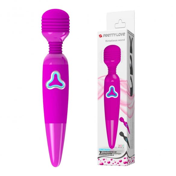 Pretty Love Wand - Rechargeable Massage Vibrator (Purple) 