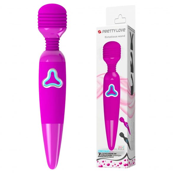 Pretty Love Wand - Rechargeable Massage Vibrator (Purple) 