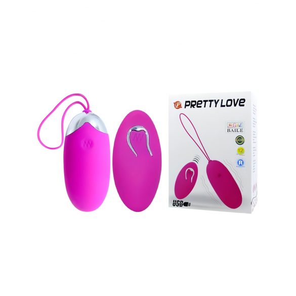 Pretty Love Berger - Rechargeable, Wireless Vibrating Egg (Pink) 