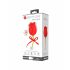 Pretty Love Rose Lover - Rechargeable Tongue 2in1 Clitoral Vibrator (Red) 