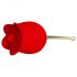 Pretty Love Rose Lover - Rechargeable Tongue 2in1 Clitoral Vibrator (Red) 