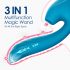 Waterproof G-spot Vibrator and Clitoral Stimulator (Blue) 