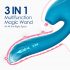 Waterproof G-spot Vibrator and Clitoral Stimulator (Blue) 