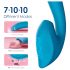 Waterproof G-spot Vibrator and Clitoral Stimulator (Blue) 