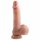 Dual Density - Realistic Dildo with Suction Cup and Testicles - 7 inches (Natural) 