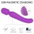 HD Iris - Rechargeable Dual Motor Warming Massage Vibrator (Purple) 