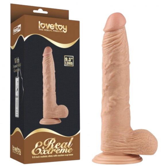 Lovetoy Real Extreme - Suction Cup Dildo - 24cm