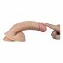 Lovetoy Real Extreme - suction cup, testicle G-spot dildo - 21cm (natural)