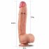 Lovetoy Nature Cock - Dual Layer Realistic Dildo - 30cm (Natural)