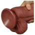 LoveToy - Dual-Layer Realistic Dildo - 26cm (Natural) 