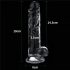 Lovetoy Flawless Clear - Suction Cup Dildo - 19cm (Transparent)