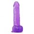 Lovetoy Jelly Studs - realistic dildo with suction cup - 20cm (purple)