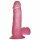 Lovetoy Jelly Studs - realistic dildo with suction base - 15cm (pink)