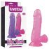 Lovetoy Jelly Studs - realistic dildo with suction base - 15cm (pink)