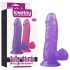 Lovetoy Jelly Studs - Realistic Suction Cup Dildo - 15cm (Purple)