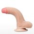 Lovetoy Sliding-Skin - Dual-Layer Suction Cup Dildo - 18cm (Natural) 