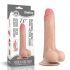 Lovetoy Sliding-Skin - Dual-Layer Suction Cup Dildo - 18cm (Natural) 