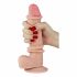 Lovetoy Sliding-Skin - Double Layered Suction Cup Dildo - 21cm (Natural) 