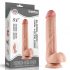 Lovetoy Sliding-Skin Dual-Layer Suction Cup Dildo - 23cm (Natural) 