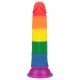 Lovetoy Prider - Lifelike Dildo - 19cm (Rainbow) 