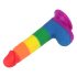 Lovetoy Prider - Realistic Dildo with Balls - 20cm (Rainbow) 