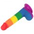 Lovetoy Prider - Realistic Dildo with Balls - 20cm (Rainbow) 