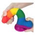 Lovetoy Prider - Realistic Dildo with Balls - 20cm (Rainbow) 