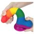 Lovetoy Prider - Realistic Dildo with Balls - 20cm (Rainbow) 