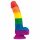 Lovetoy Prider - Realistic Liquid Silicone Dildo - 19cm (Rainbow) 