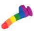 Lovetoy Prider - Realistic Liquid Silicone Dildo - 19cm (Rainbow) 