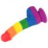 Lovetoy Prider - Realistic Liquid Silicone Dildo - 19cm (Rainbow) 