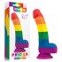 Lovetoy Prider - 19cm Realistic Liquid Silicone Rainbow Dildo